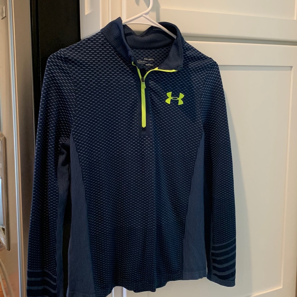 Boys Under Armor 3/4” Zip shirt